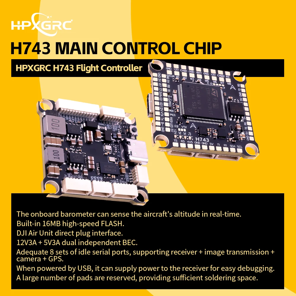 HPXGRC H743 Pengendali Penerba - Betaflight Fc F7 ulasan dan harga